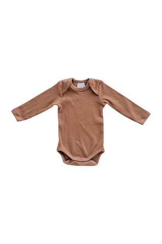 Organic Cotton Bodysuit - Rust