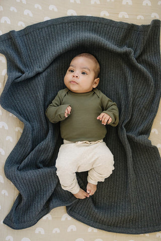 Organic Cotton Bodysuit - Winter Green