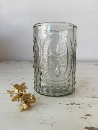 Fleur De Lis Glass Tumbler