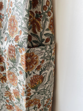 Rosalind Block Print Apron