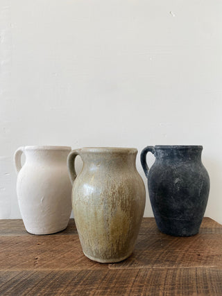 Small Rhodes Pitcher Vase Cream