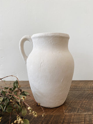 Small Rhodes Pitcher Vase Cream