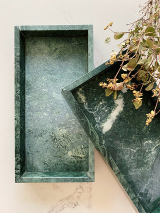 Green Marble Tray