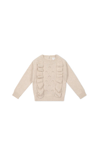 Valentia Jumper - Light Oatmeal Marle | Jamie Kay