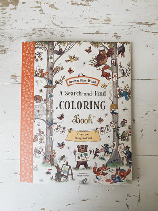 Brown Bear Wood: A Search-and-Find Coloring Book: Over 100 Things to Find