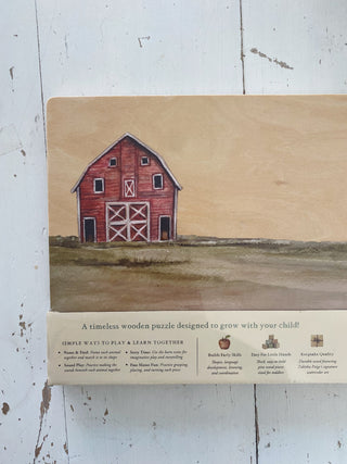 Farm Animals Chunky Wooden Puzzle by Tabitha Page