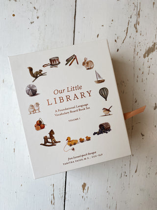 Our Little Library: A Foundational Language Vocabulary Board Book Set for Babies