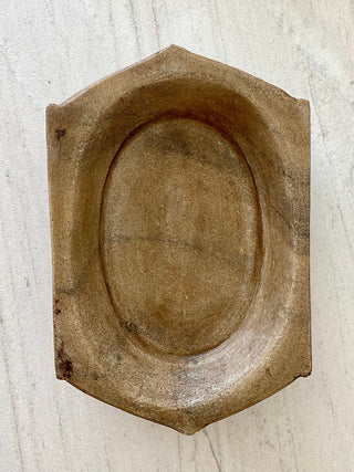 FOUND. Carved Marble Tray Small