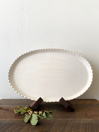 Scalloped Oval Platter