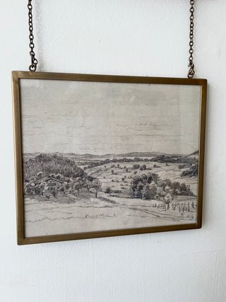Adjustable Hanging Brass Frame