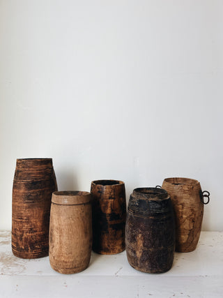 FOUND. Wood Cylinder Vessel