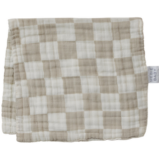 Burp Cloth - Taupe Checkered