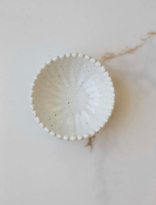 Ruffled Edge Ceramic Pinch Bowl