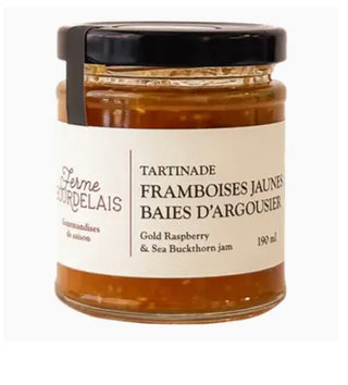 Yellow Raspberry + Sea Buckthorn Berry Jam by Ferme Bourdelais