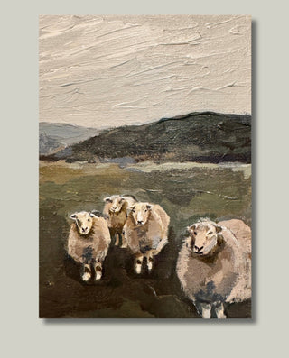Field of Sheep Art Print 5X7