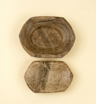 FOUND. Carved Marble Tray Small
