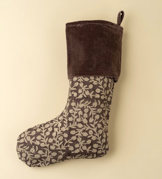 Wildvine Velvet Stocking in Heather