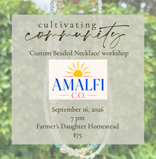 Cultivating Community: Custom Beaded Necklaces with Amalfi Co