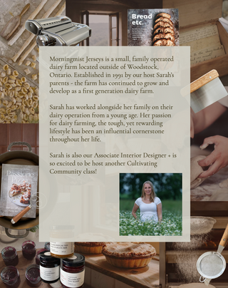 Cultivating Community: Butter Making + Gift-able Compound Butter Log