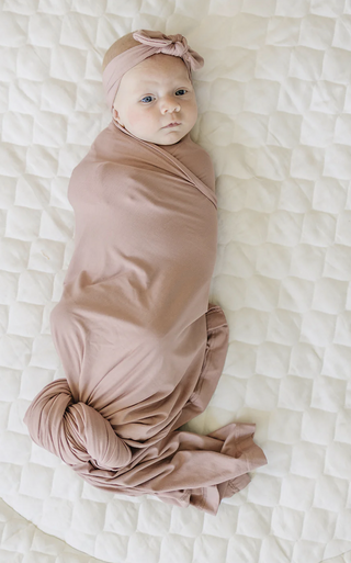 Stretch Swaddle - Dusty Rose
