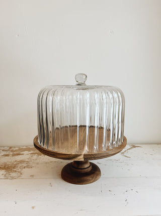 Frances Cake Stand with Glass Cloche