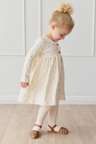 Organic Cotton Poppy Dress - Meredith Egret | Jamie Kay