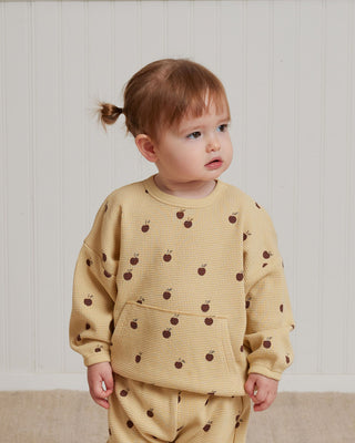 waffle sweater + pant set || apples by Quincy Mae