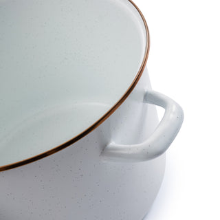 Enamel Stock Pot - Eggshell
