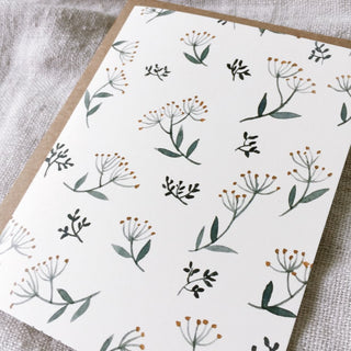 Floral pattern - greeting card