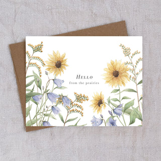 Hello from the Prairies - greeting card