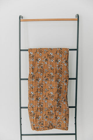 Muslin Swaddle Blanket - Vintage Floral