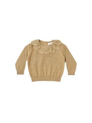 petal knit sweater | honey