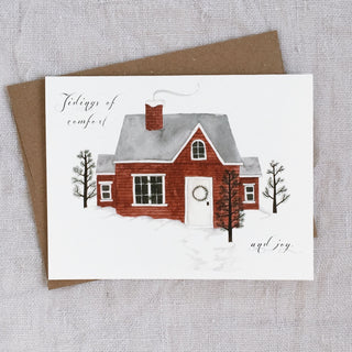 Holiday Greeting Card - "Tidings of Comfort + Joy"