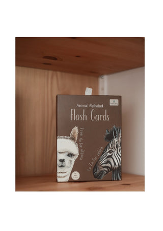 Modern Monty Animal Alphabet Flash Cards on shelf