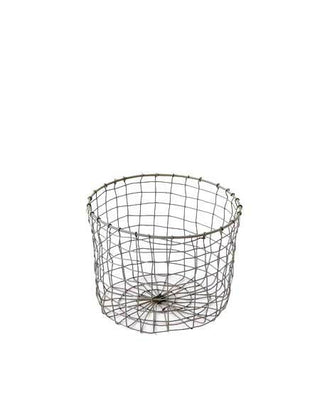 Wire Look Round Basket