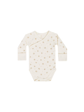 side snap bodysuit | dotty floral by Quincy Mae