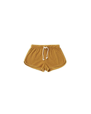 terry track short | gold